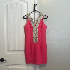 Pink lily, small pink dress